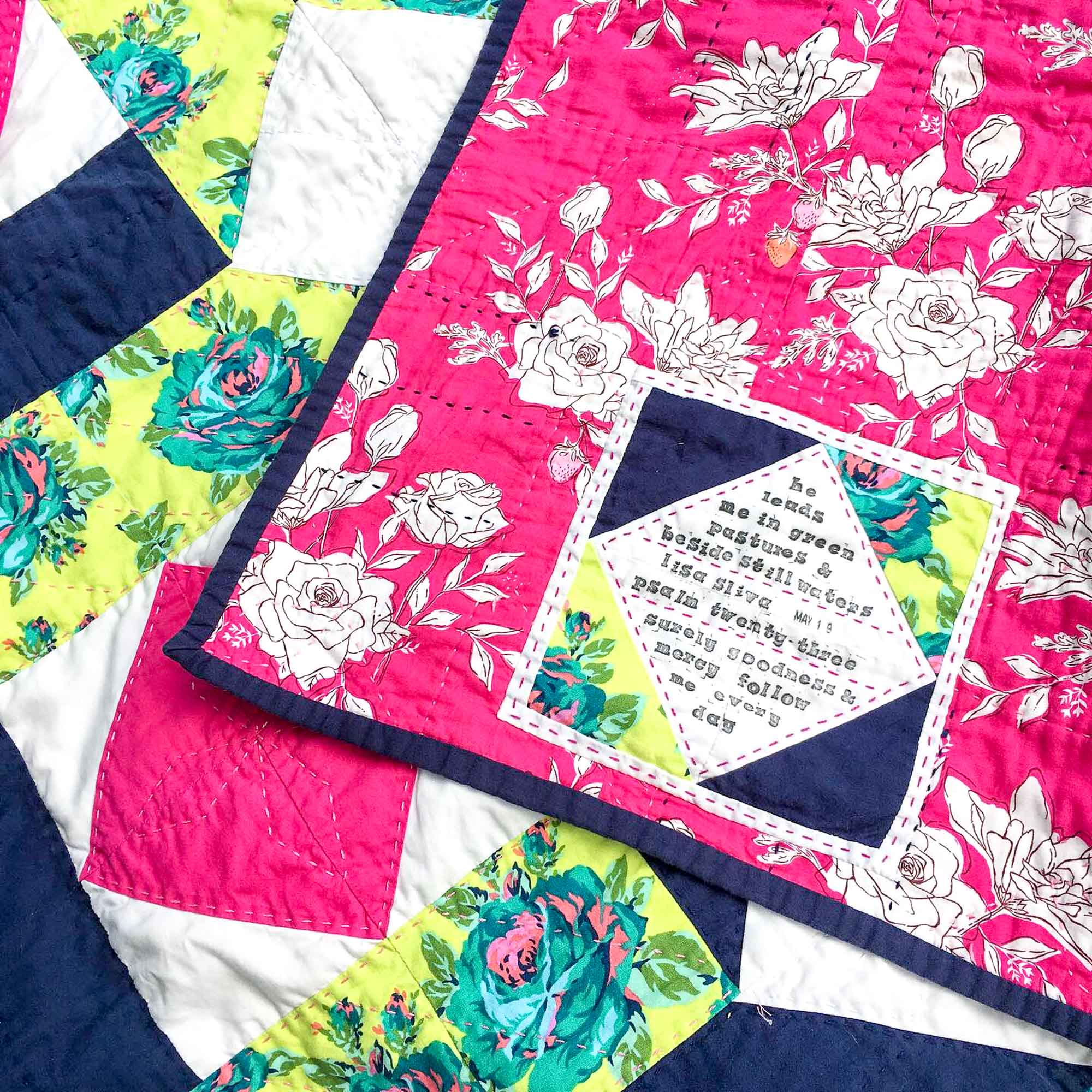 How to Add a Label to a Quilt - Diary of a Quilter - Sewing for