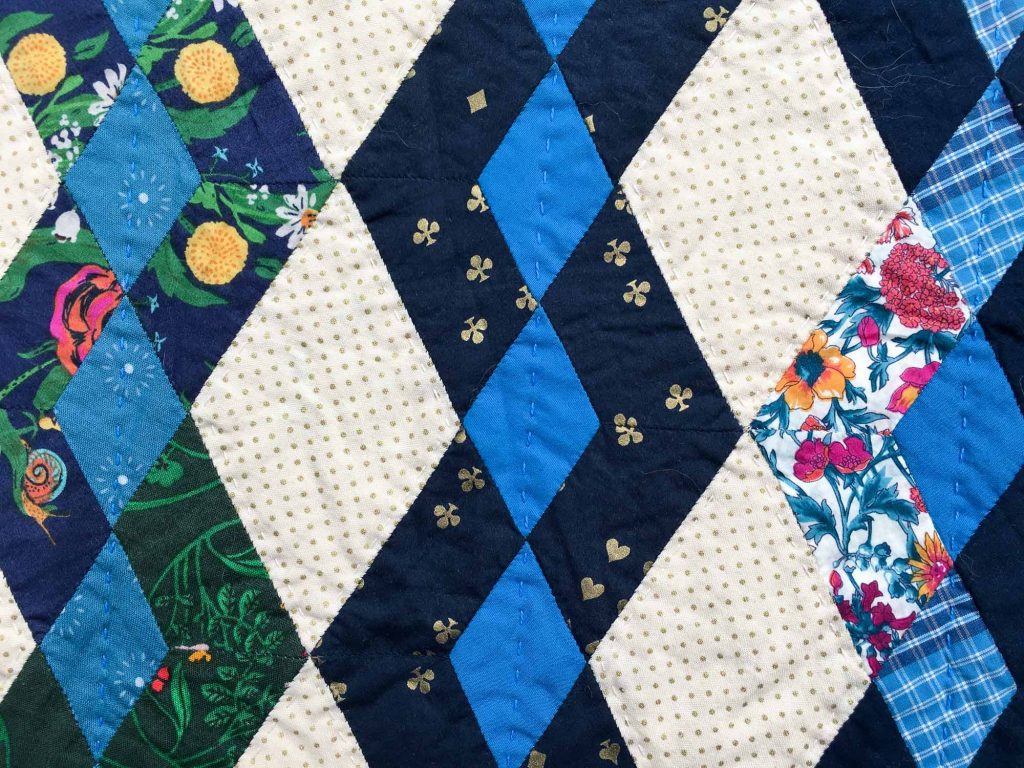 How to Quilt in Negative Space: choosing quilting designs on the